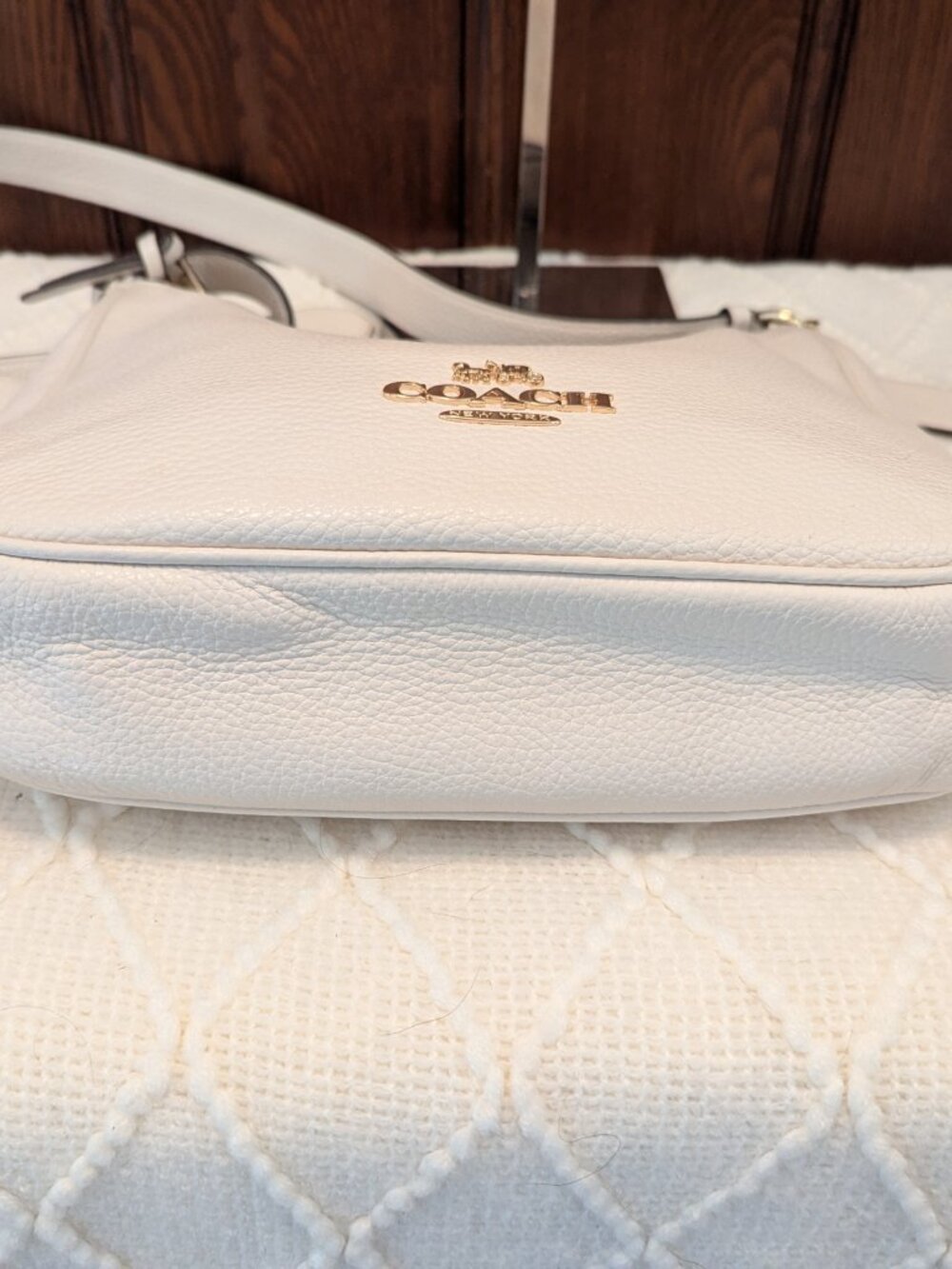 Coach Ellie File Bag in Chalk with Gold Tone Hardware | C1648 - Picture 6 of 11
